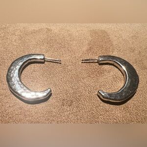 Brighton brand, earrings, silver, (backs not included)